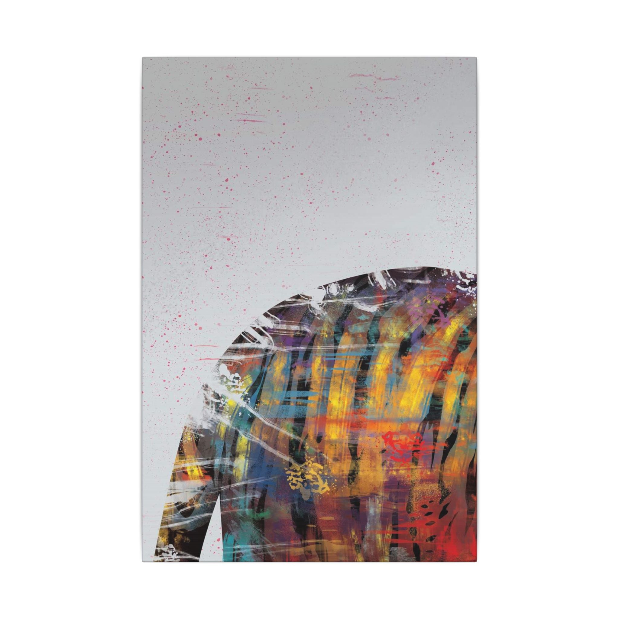 Abstract Colorful Jacket Canvas — Modern Street Art Matte Wall Art 