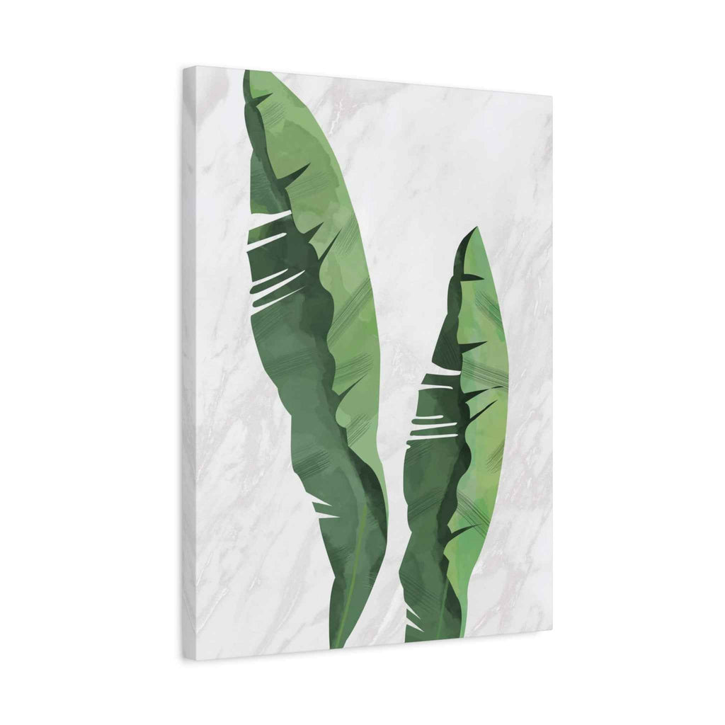 Banana Leaf Canvas Wall Art - Matte Stretched 1.25" - TheKaraHan