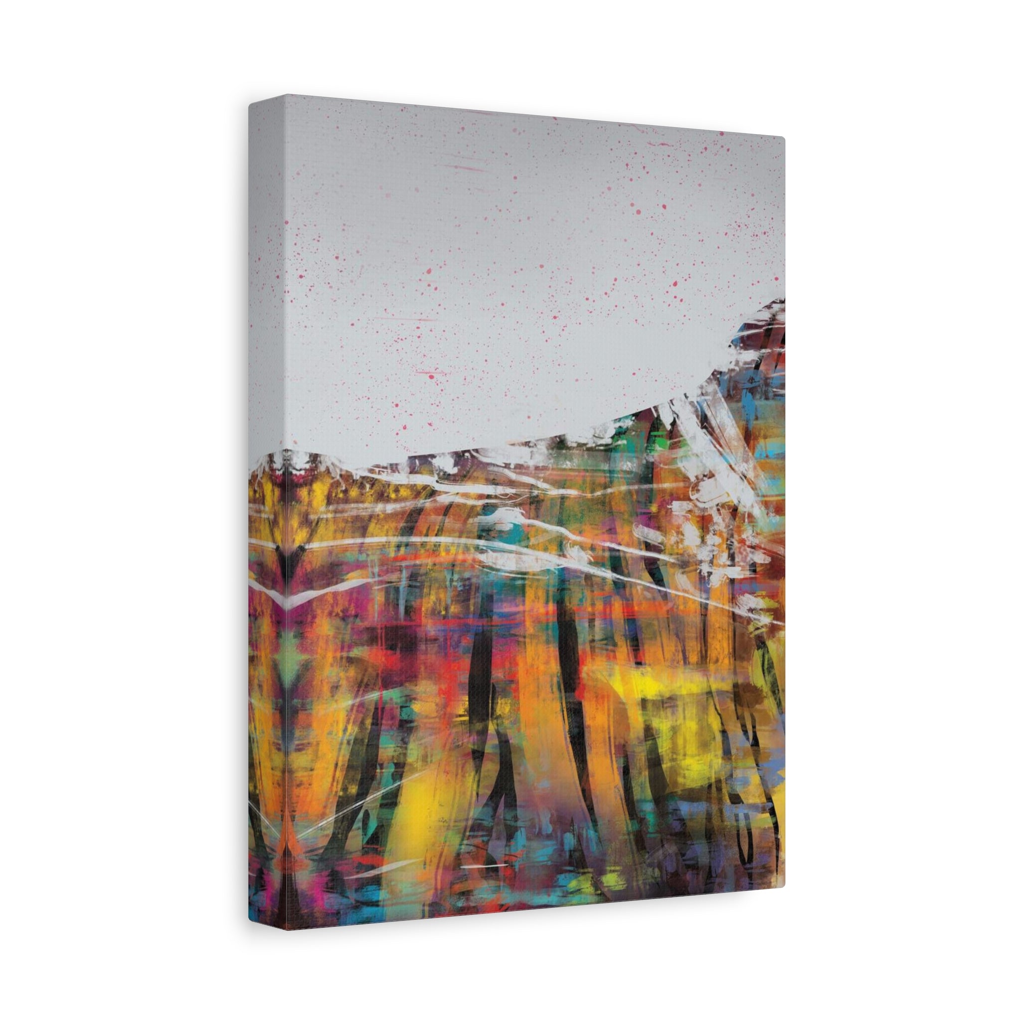 Abstract Color Field Canvas Print — Vibrant Modern Wall Art 