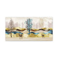 Panoramic Landscape Wall Art, Abstract Nature Canvas