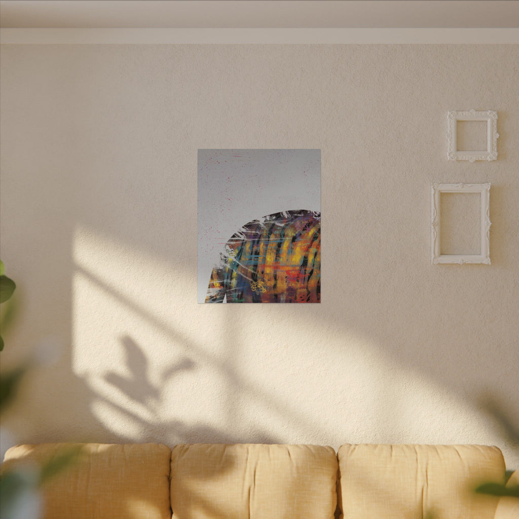 Abstract Colorful Jacket Canvas — Modern Street Art Matte Wall Art 