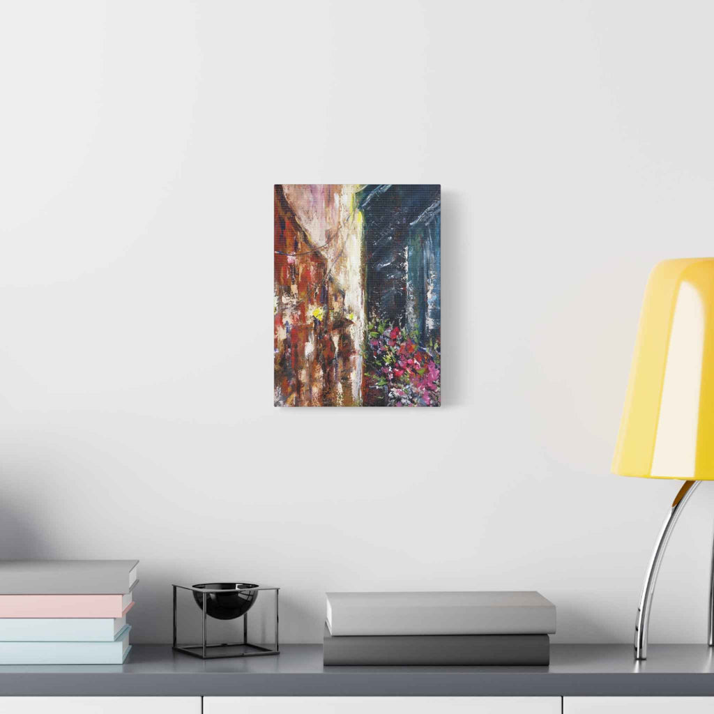 Abstract Floral Canvas Art – Matte Stretched Street Art Painting - TheKaraHan