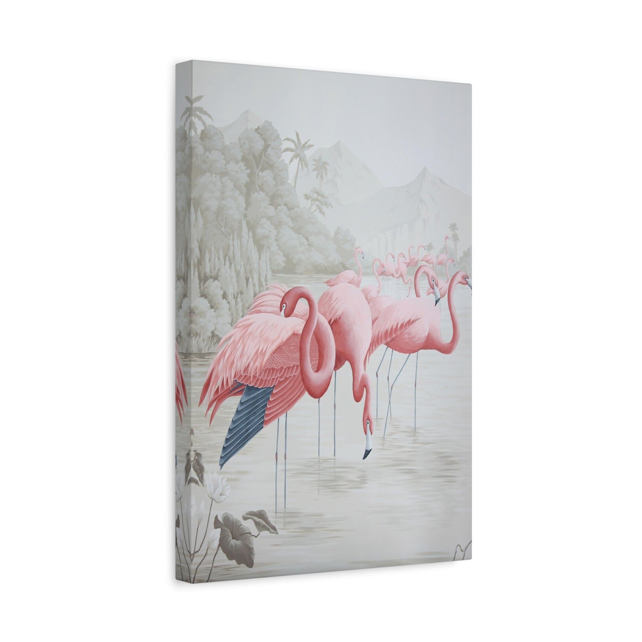 Pink Flamingo Canvas Wall Art — Matte Stretched 1.25" 