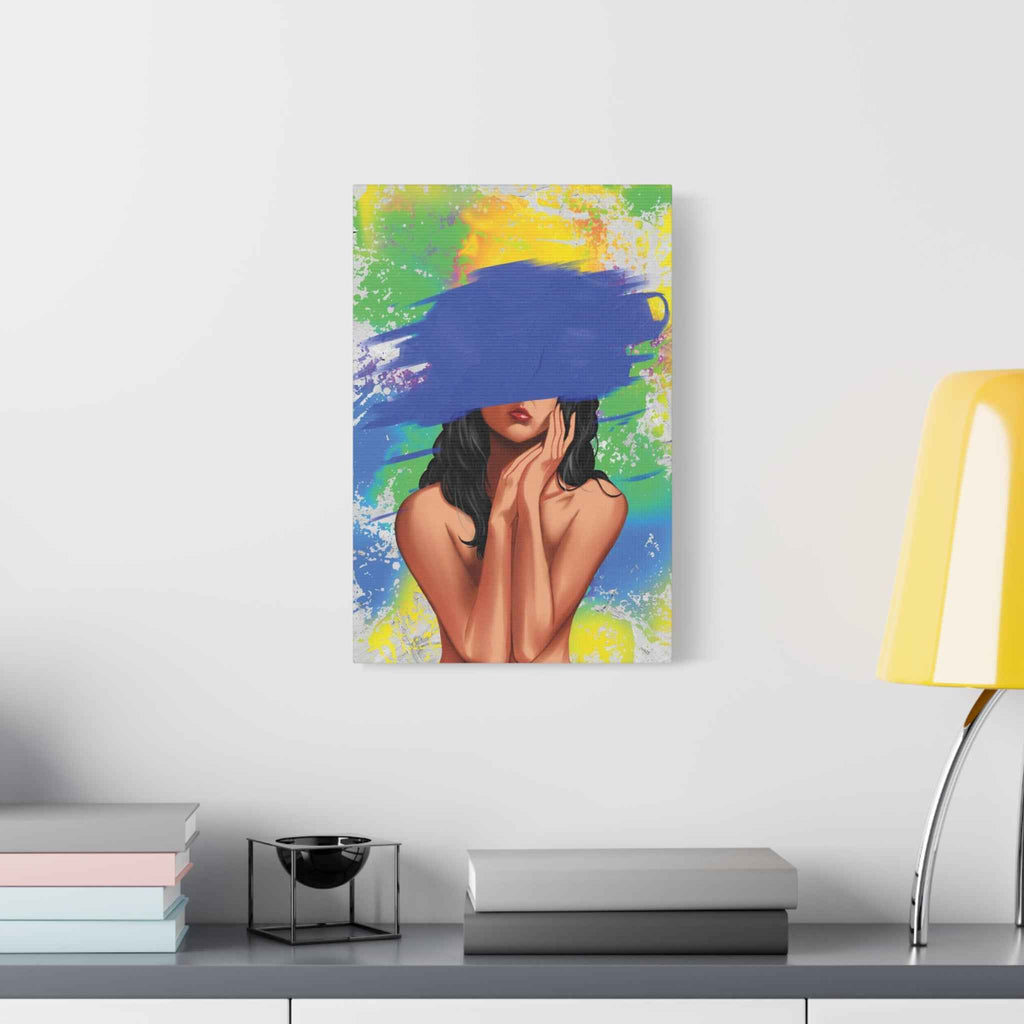 Abstract Portrait Canvas Print — Colorful Brushstroke Woman Art, Matte Stretched Canvas 1.25" - TheKaraHan
