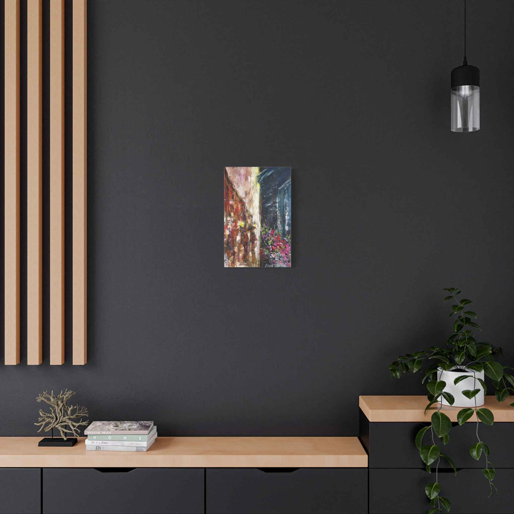 Abstract Floral Canvas Art – Matte Stretched Street Art Painting - TheKaraHan