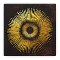 Gold Sunburst Wall Art – Luxury Abstract Canvas Decor for Modern Interiors