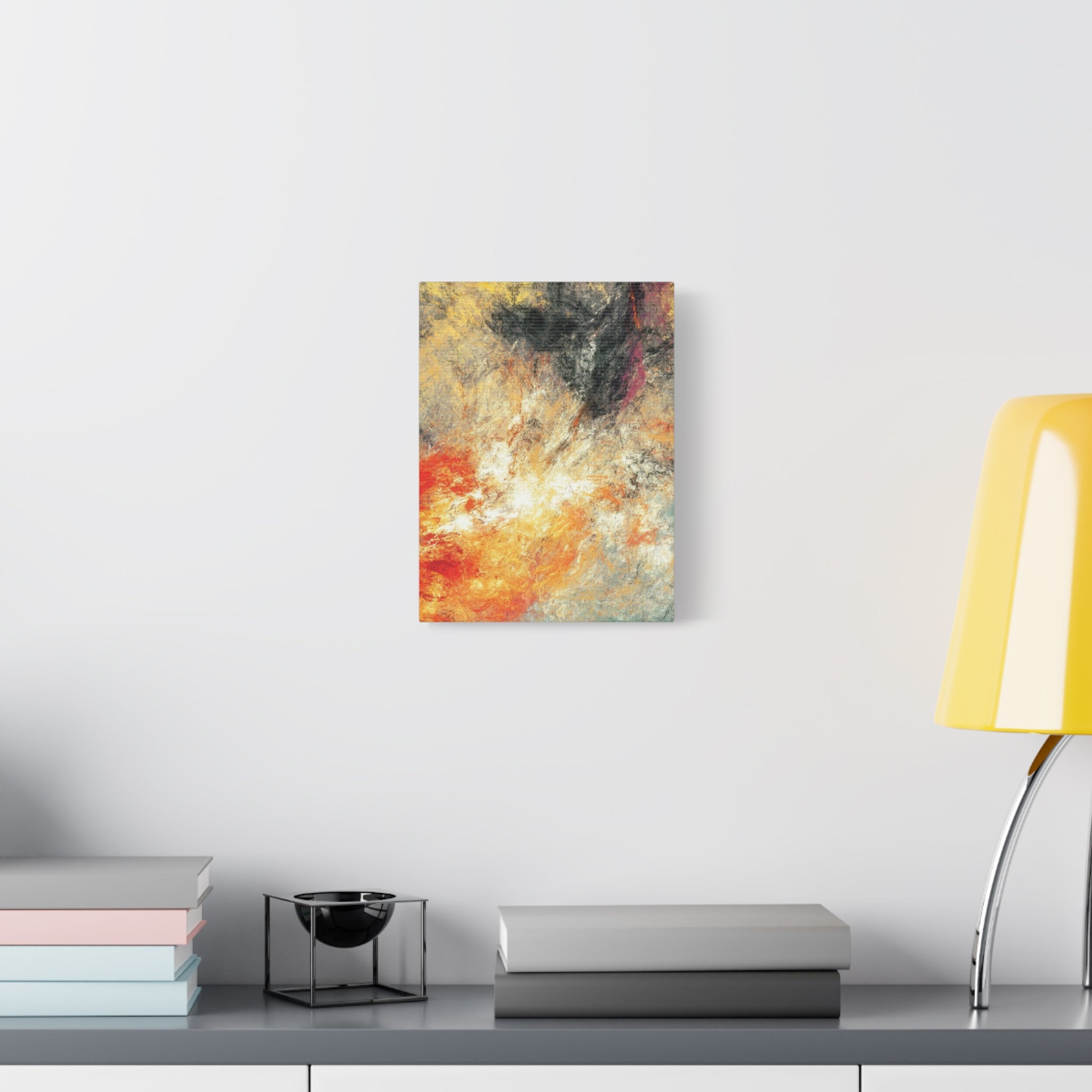 Abstract Firestorm Matte Canvas Print — Stretched Wall Art 