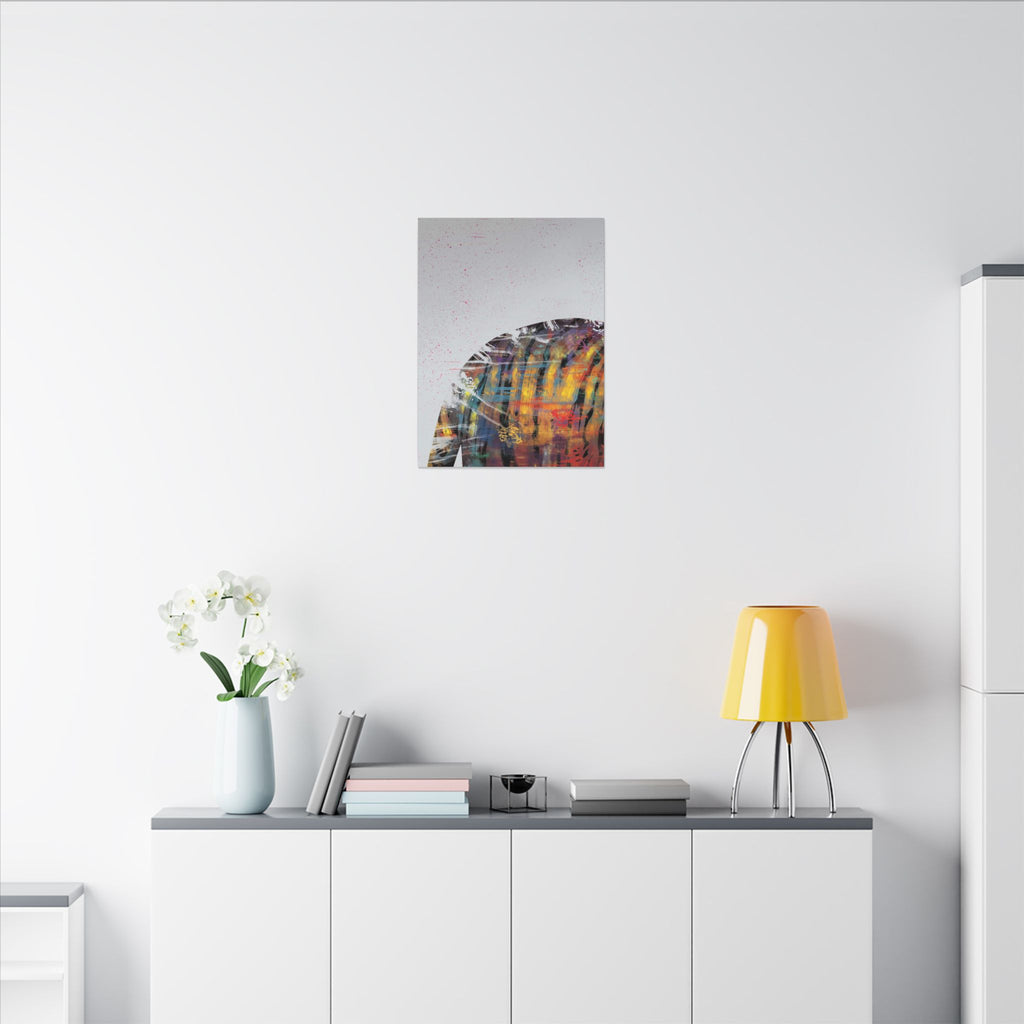 Abstract Colorful Jacket Canvas — Modern Street Art Matte Wall Art 