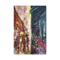 Abstract Floral Canvas Art – Matte Stretched Street Art Painting - TheKaraHan