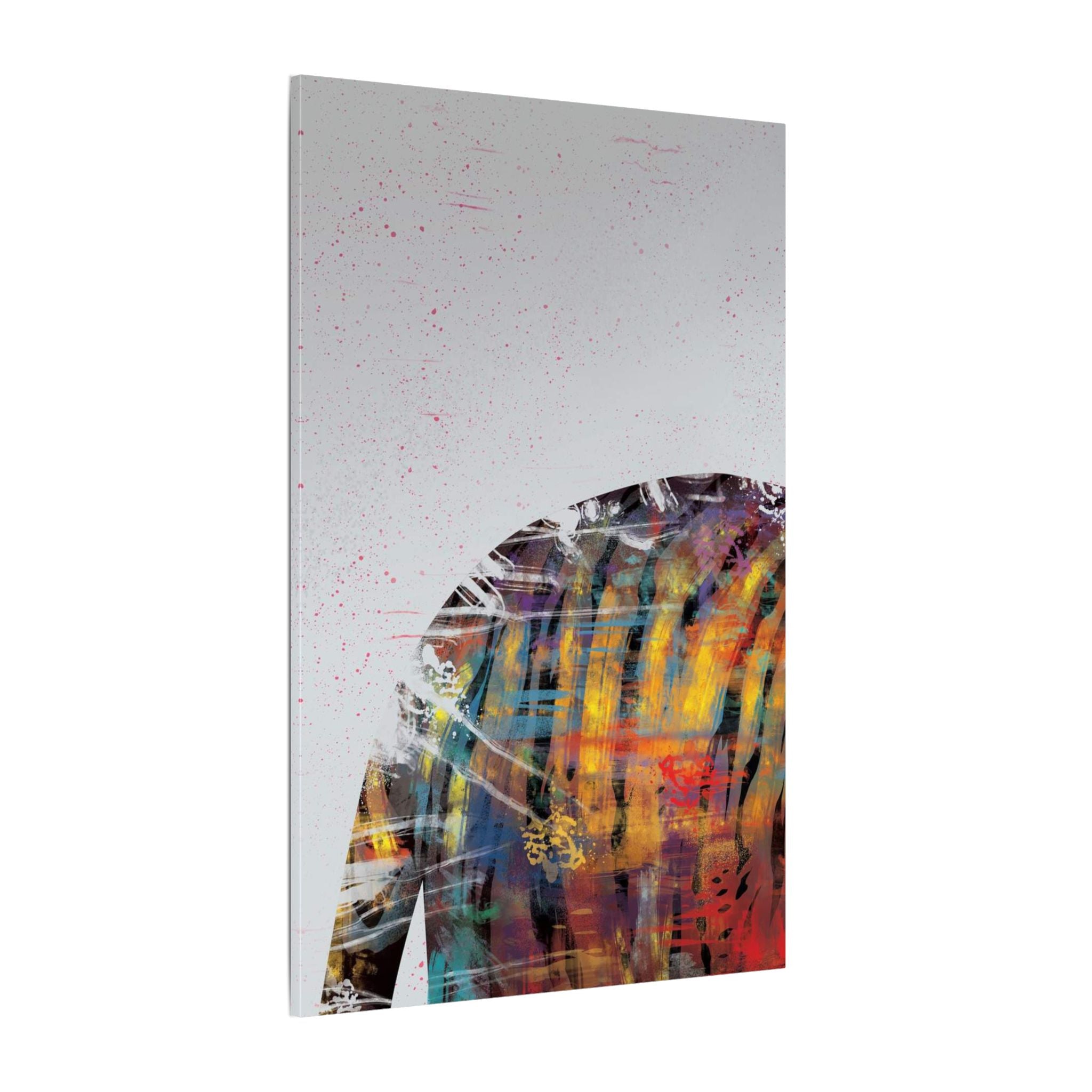 Abstract Colorful Jacket Canvas — Modern Street Art Matte Wall Art 