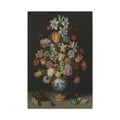 Vintage Floral Canvas Print - Stretched Matte Still Life Wall Art - TheKaraHan