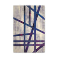 Abstract Geometric Canvas Print - Contemporary Blue and Purple Line Artwork - TheKaraHan