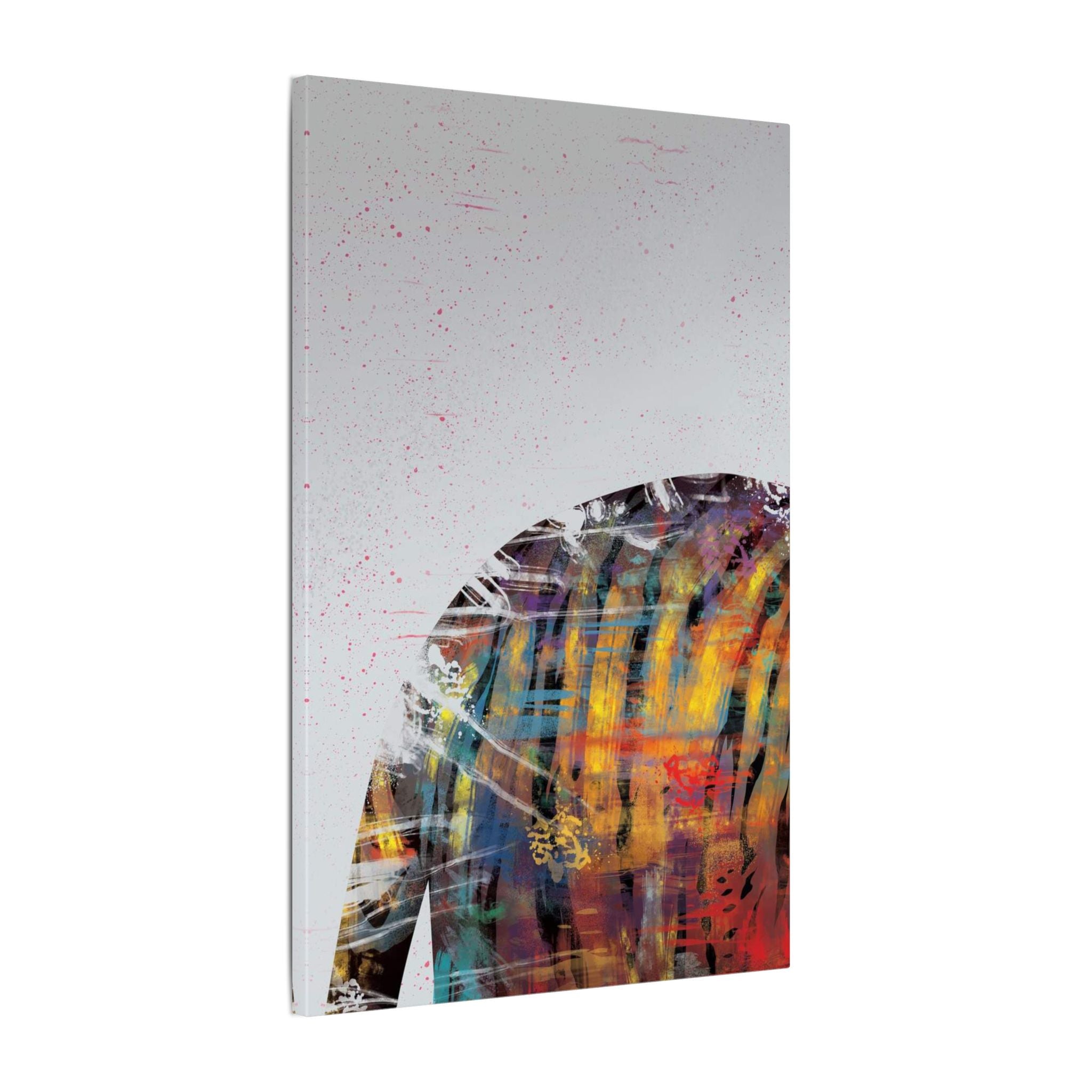 Abstract Colorful Jacket Canvas — Modern Street Art Matte Wall Art 