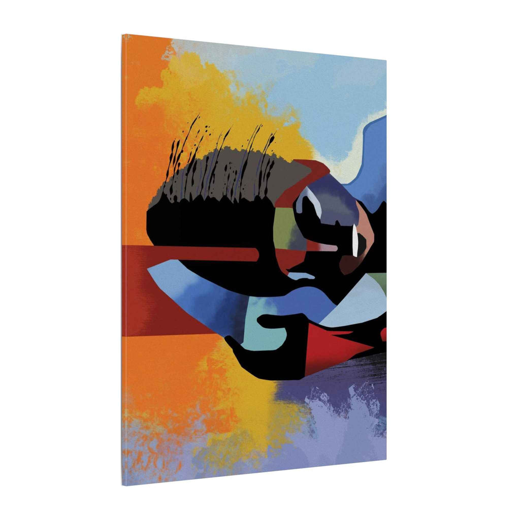 Abstract Guitar Art Canvas - Colorful Modern Music Wall Decor for Your Space - TheKaraHan