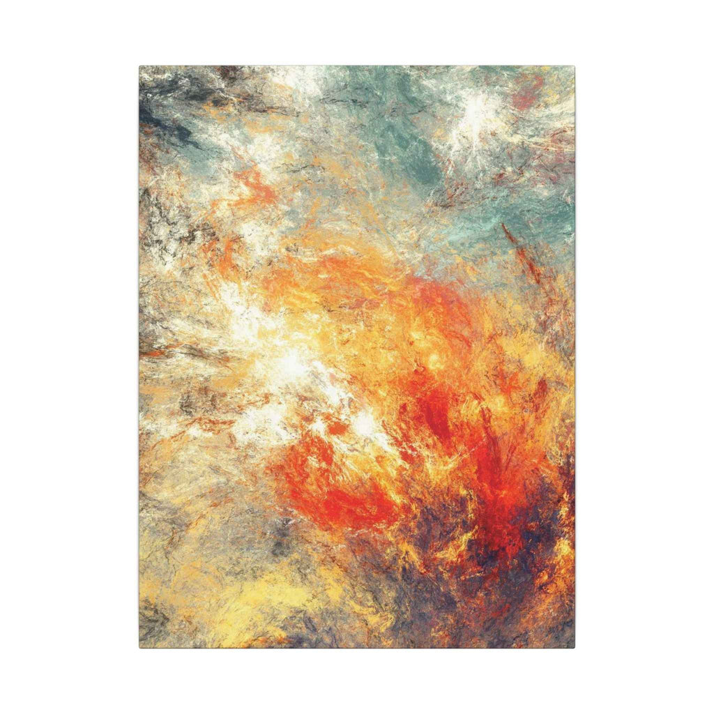 Abstract Nebula Wall Art - Colorful Modern Stretched Matte Canvas for Home Decor - TheKaraHan