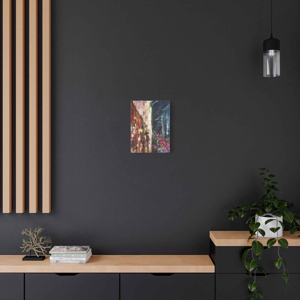Abstract Floral Canvas Art – Matte Stretched Street Art Painting - TheKaraHan