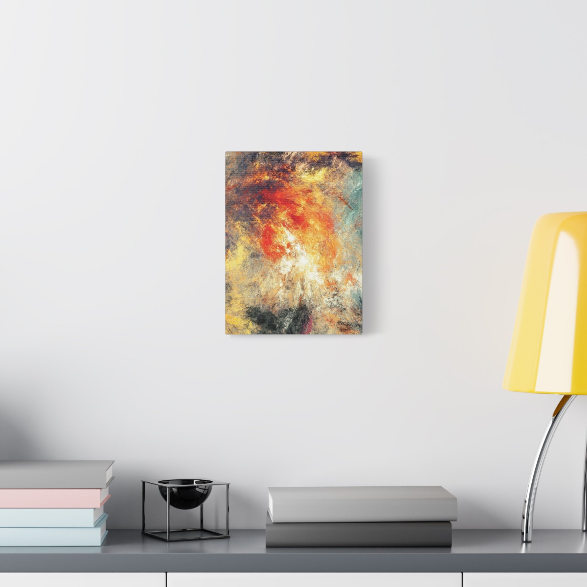 Abstract Firestorm Matte Canvas Print — Stretched 1.25" Wall Art 