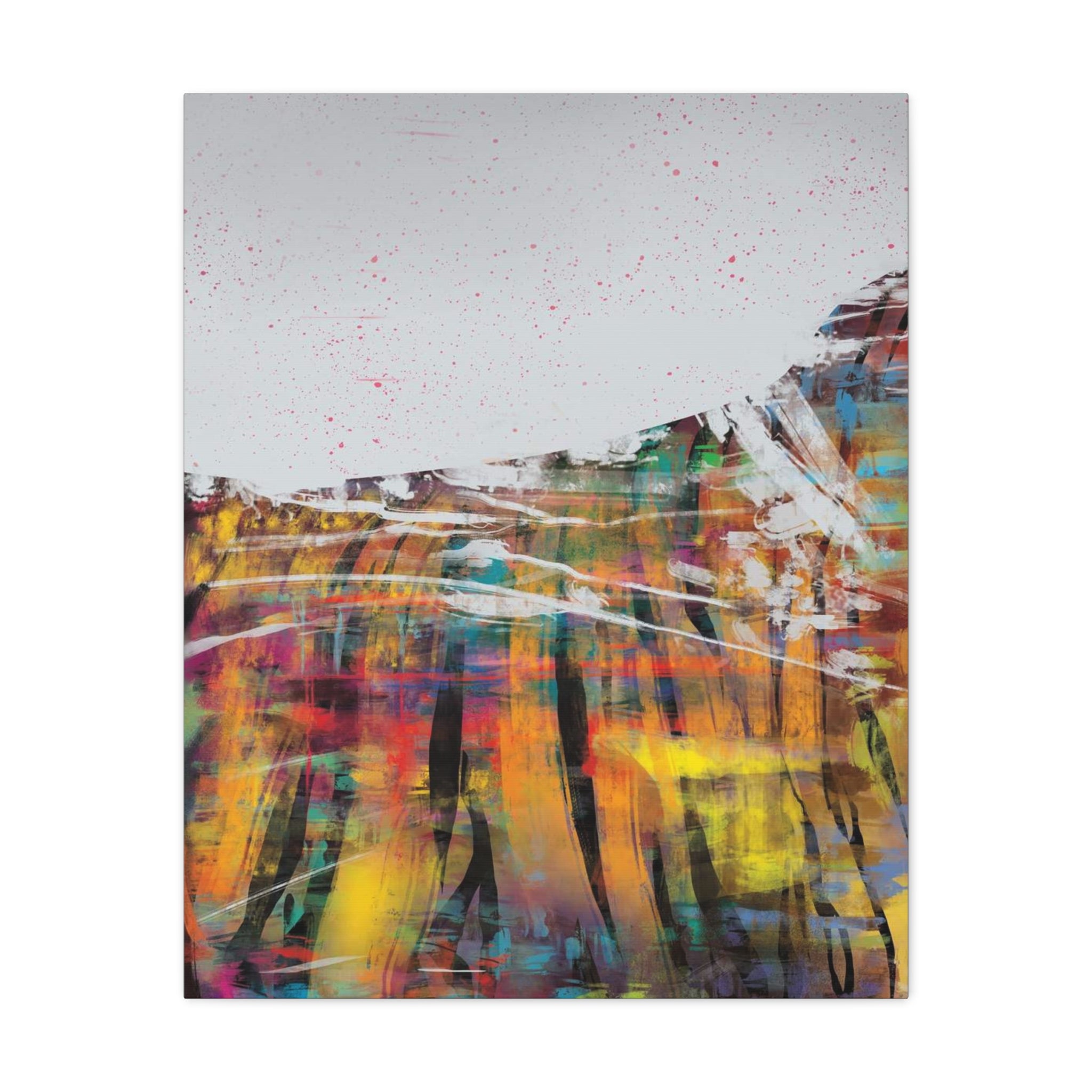 Abstract Color Field Canvas Print — Vibrant Modern Wall Art 