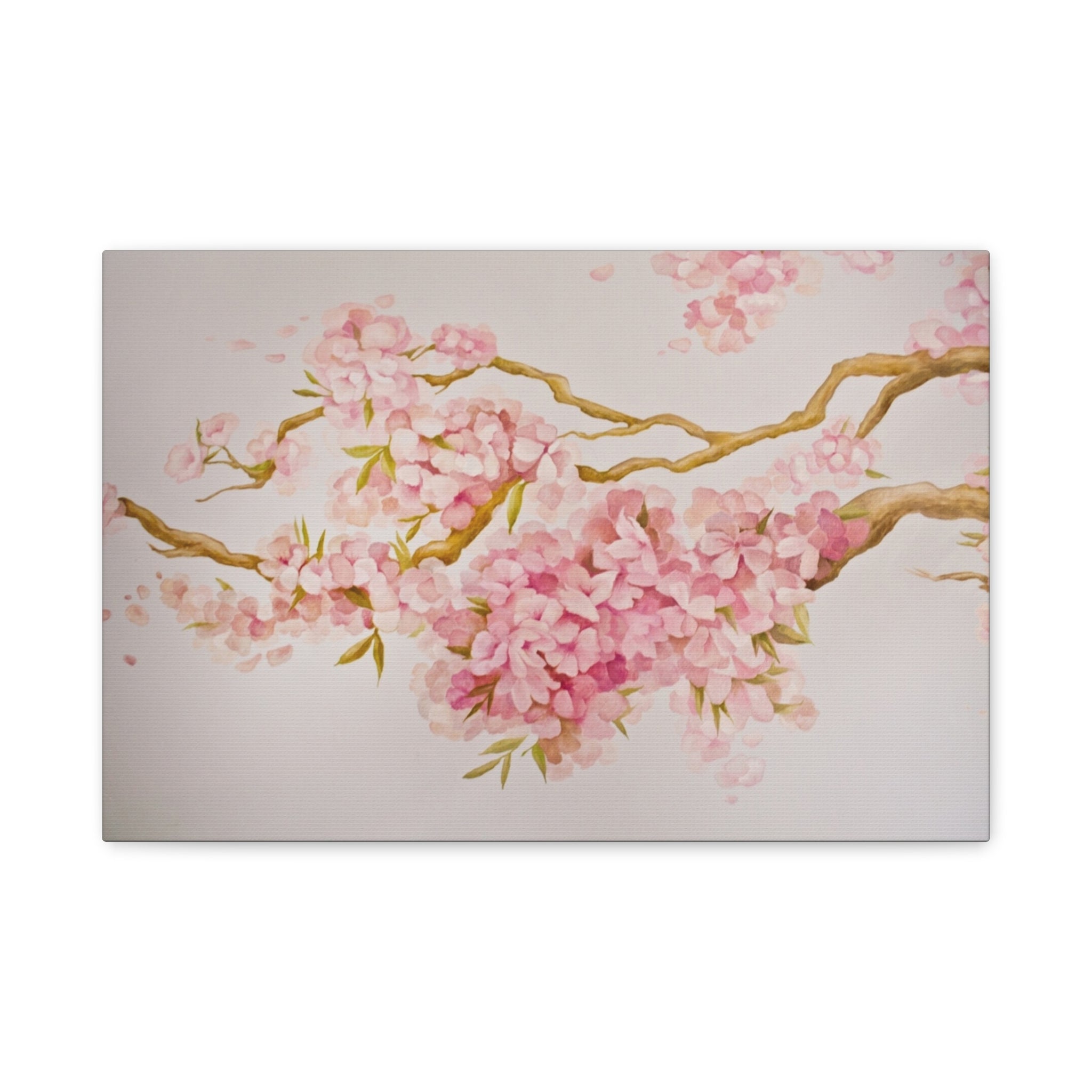 Cherry Blossom Branch Matte Canvas Wall Art – Stretched 1.25" 