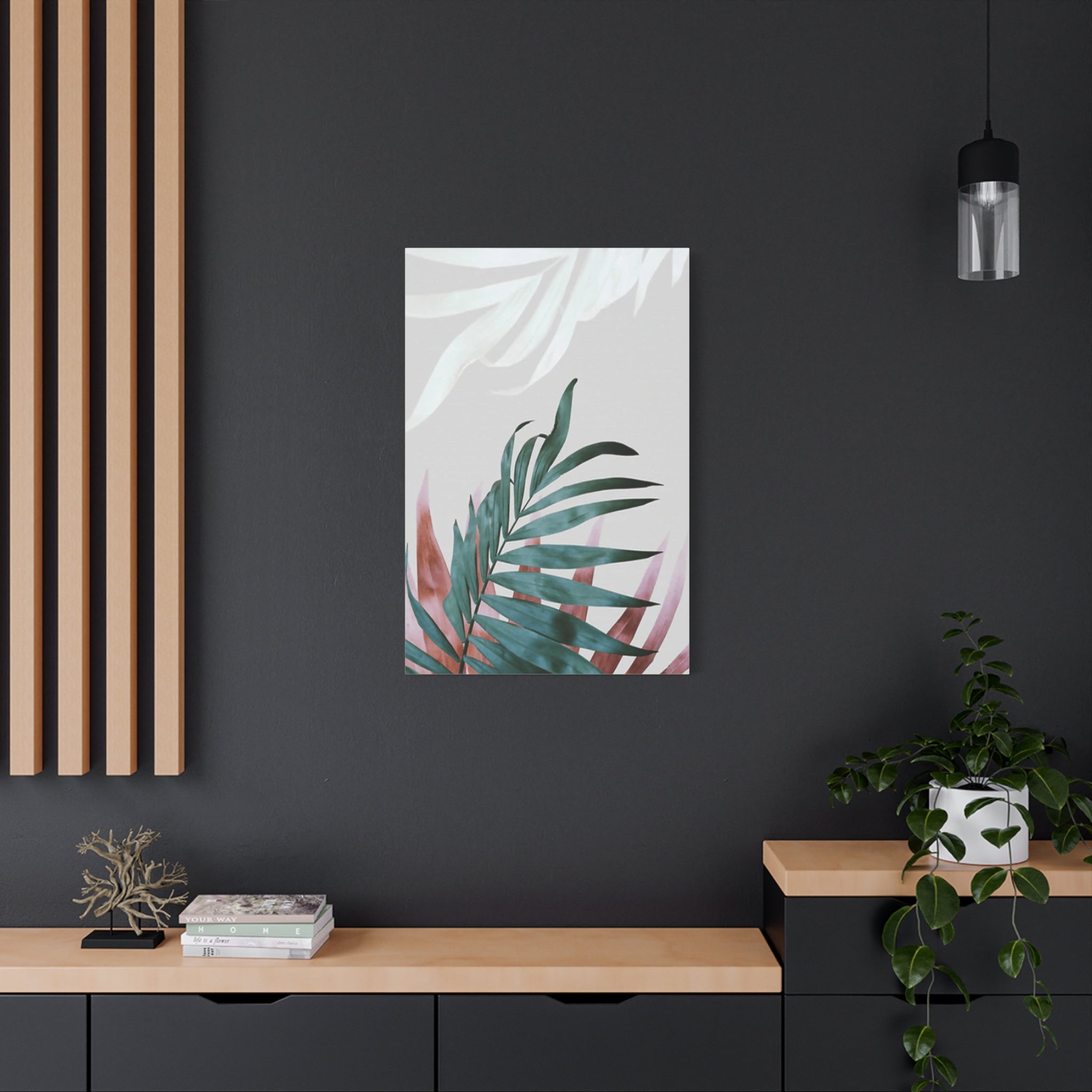 Tropical Palm Canvas Wall Art – Matte Stretched 1.25" 