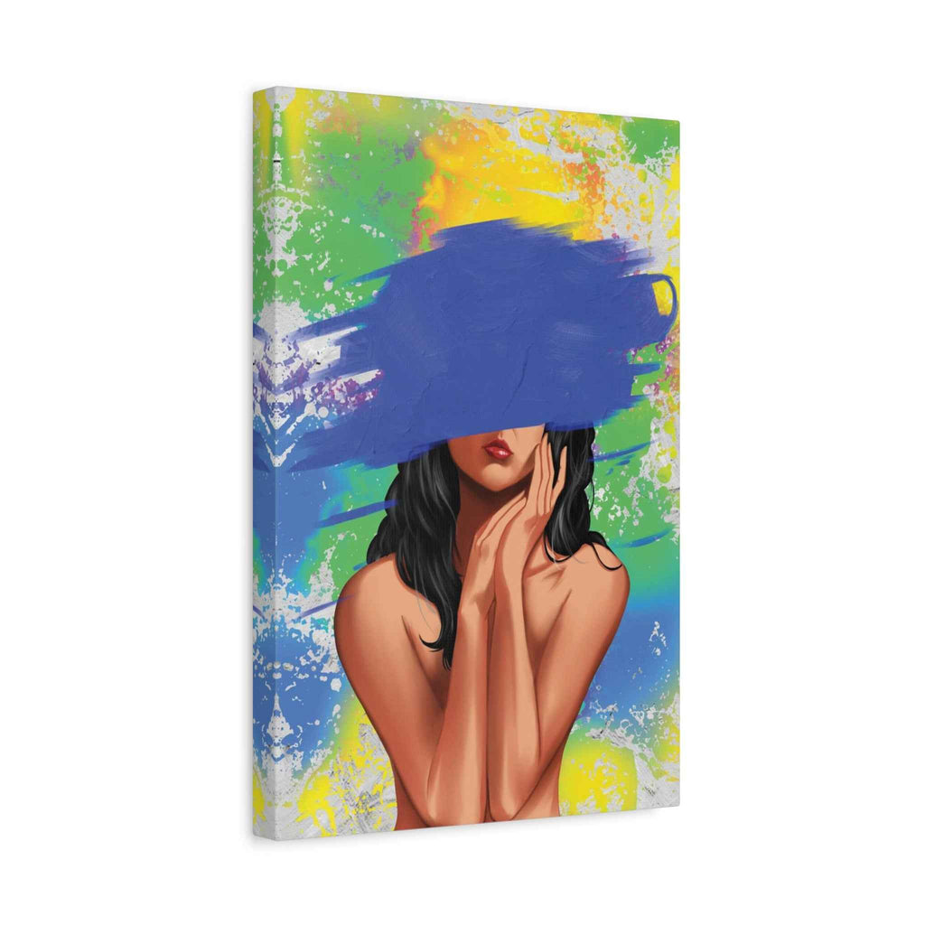 Abstract Portrait Canvas Print — Colorful Brushstroke Woman Art, Matte Stretched Canvas 1.25" - TheKaraHan
