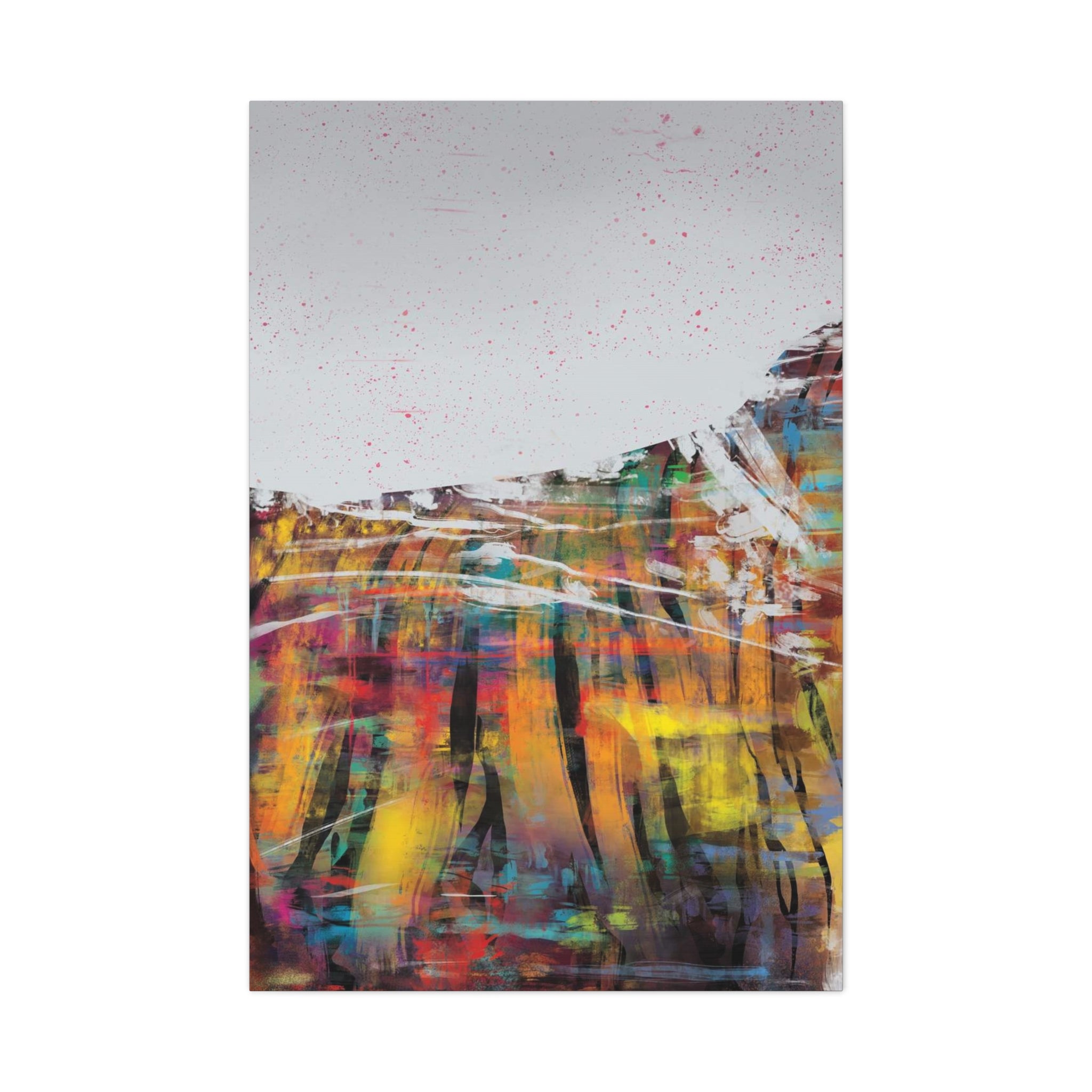 Abstract Color Field Canvas Print — Vibrant Modern Wall Art 