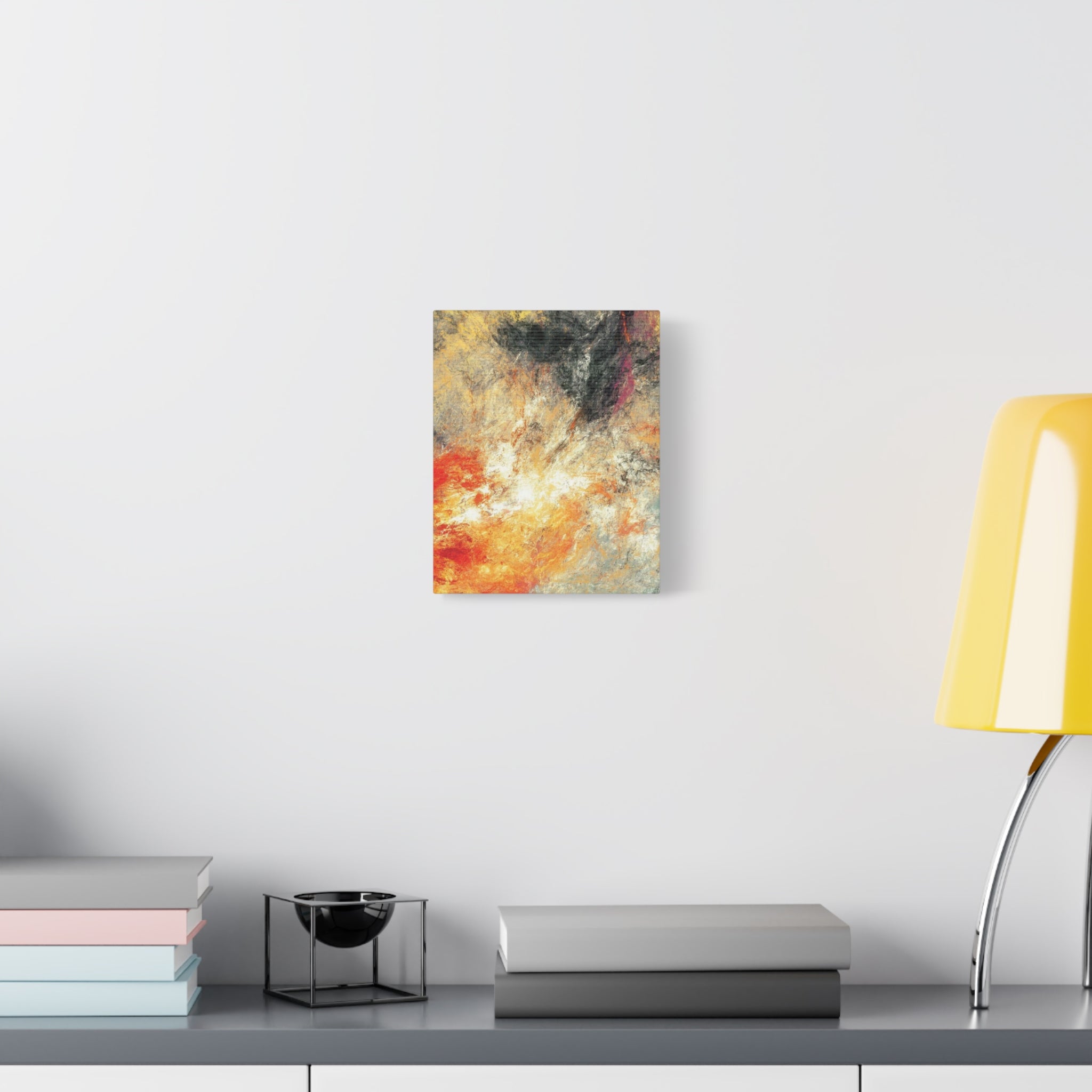 Abstract Firestorm Matte Canvas Print — Stretched Wall Art 
