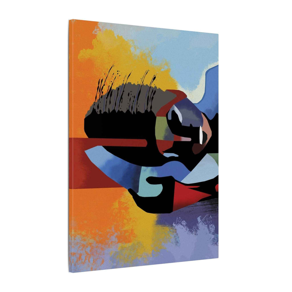 Abstract Guitar Art Canvas - Colorful Modern Music Wall Decor for Your Space - TheKaraHan