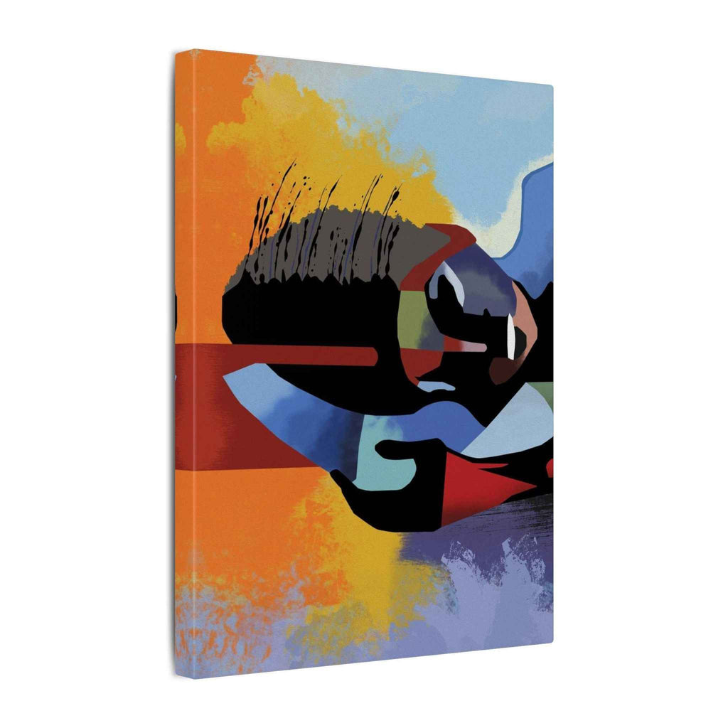 Abstract Guitar Art Canvas - Colorful Modern Music Wall Decor for Your Space - TheKaraHan