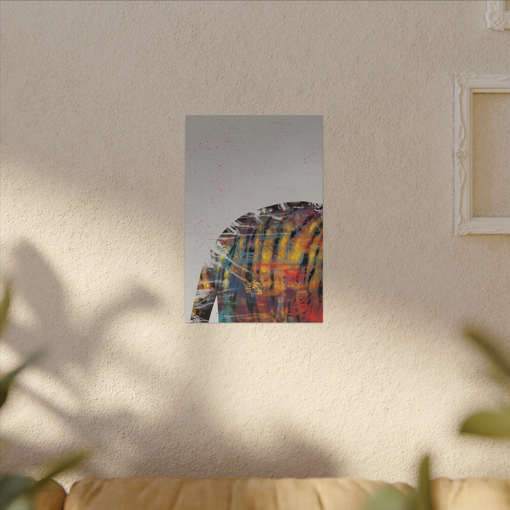 Abstract Colorful Jacket Canvas — Modern Street Art Matte Wall Art 