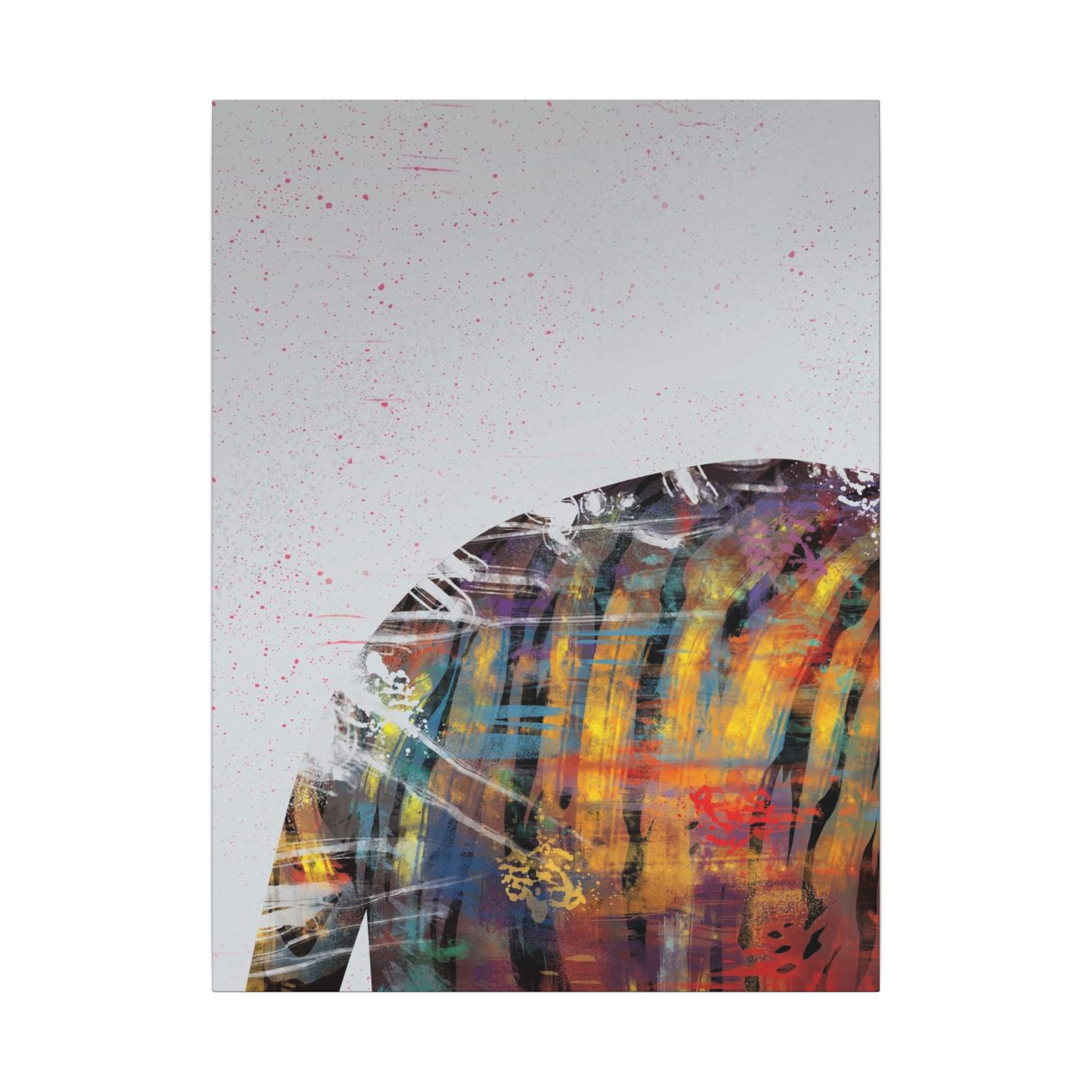 Abstract Colorful Jacket Canvas — Modern Street Art Matte Wall Art 