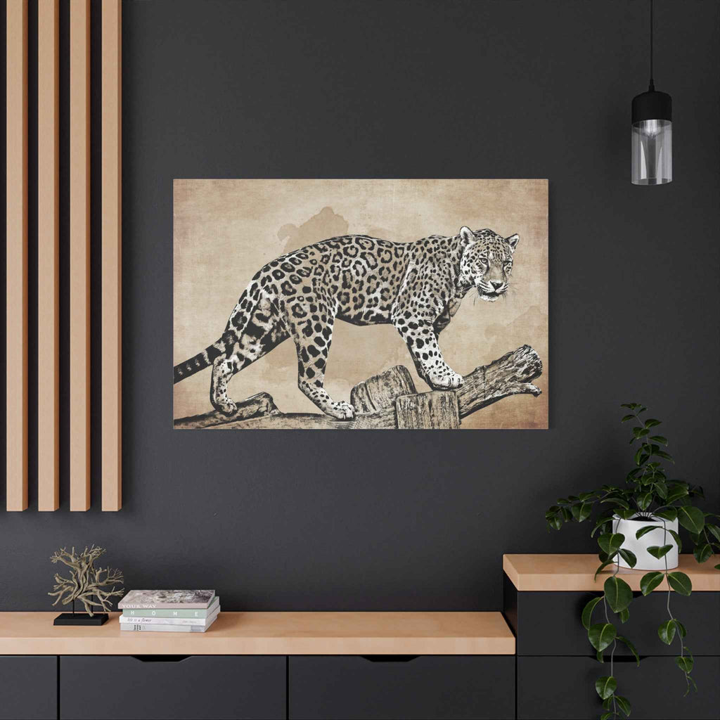 Leopard Canvas Wall Art – Safari Wildlife Animal Wall Decor