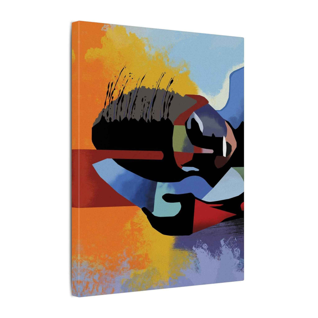 Abstract Guitar Art Canvas - Colorful Modern Music Wall Decor for Your Space - TheKaraHan