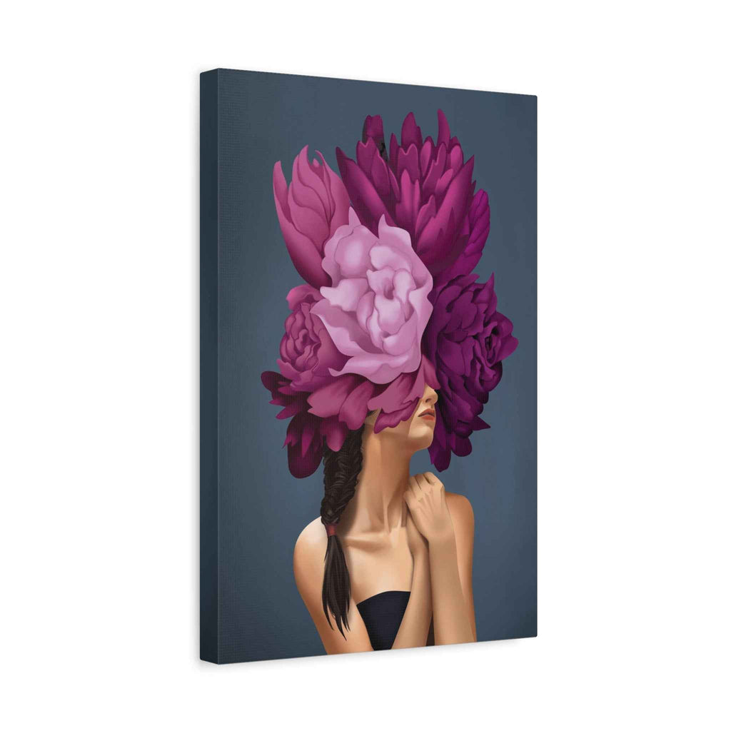 Floral Masked Woman Wall Art - TheKaraHan