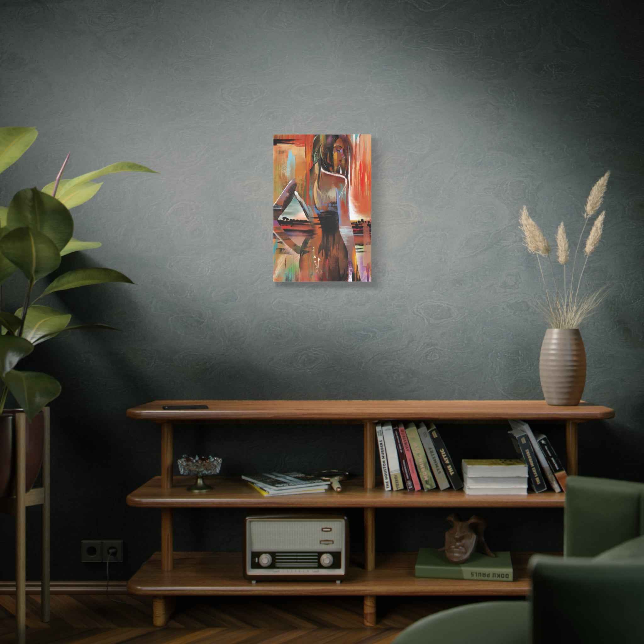 Abstract Woman Portrait Canvas - Stretched Matte Canvas Art - TheKaraHan