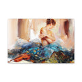 Ballet Dancer Wall Art - Graceful Ballerina Oil-Style Matte Canvas Print - TheKaraHan