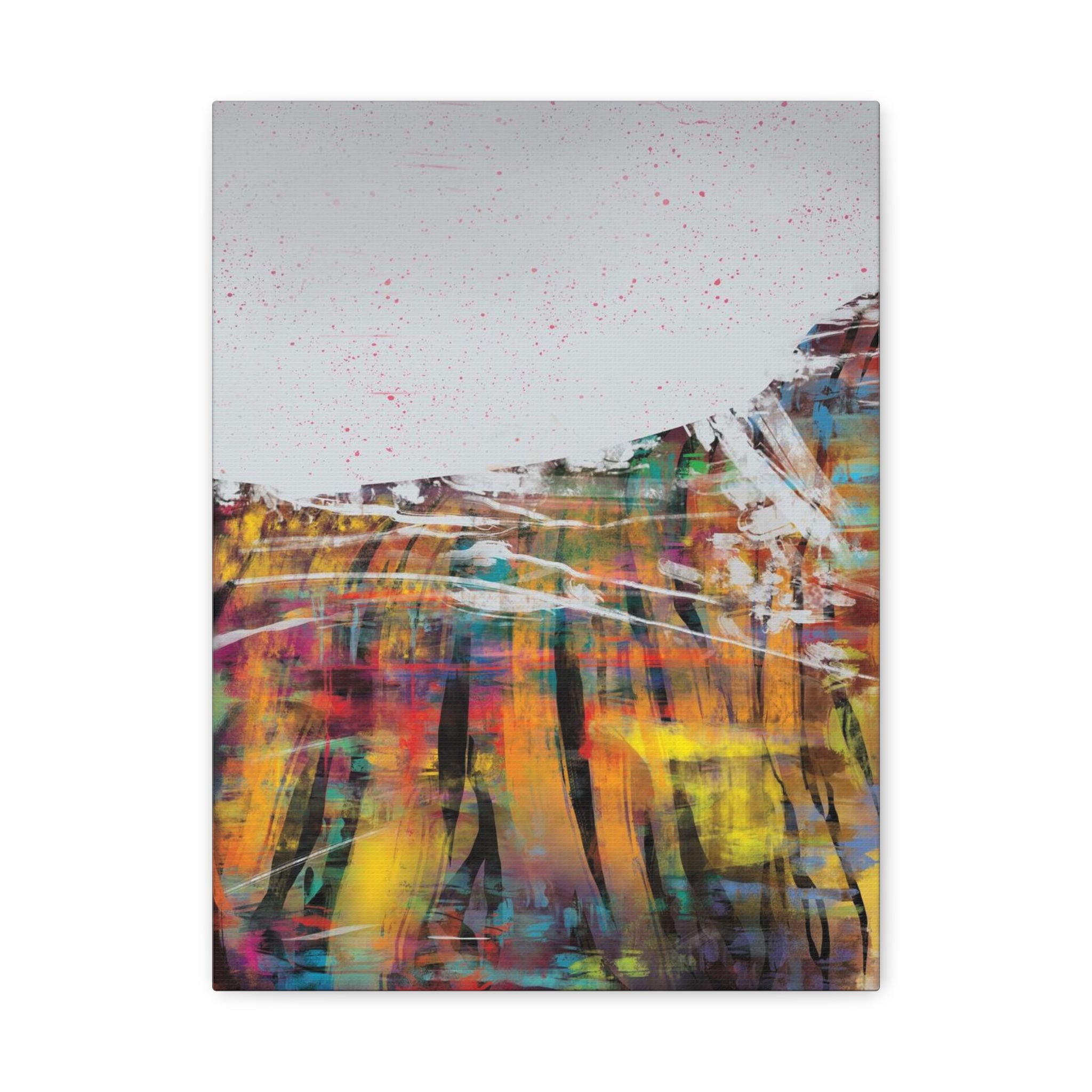Abstract Color Field Canvas Print — Vibrant Modern Wall Art 