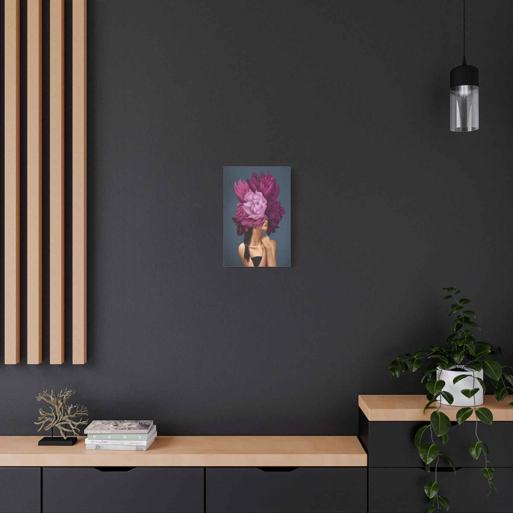 Floral Masked Woman Wall Art - TheKaraHan