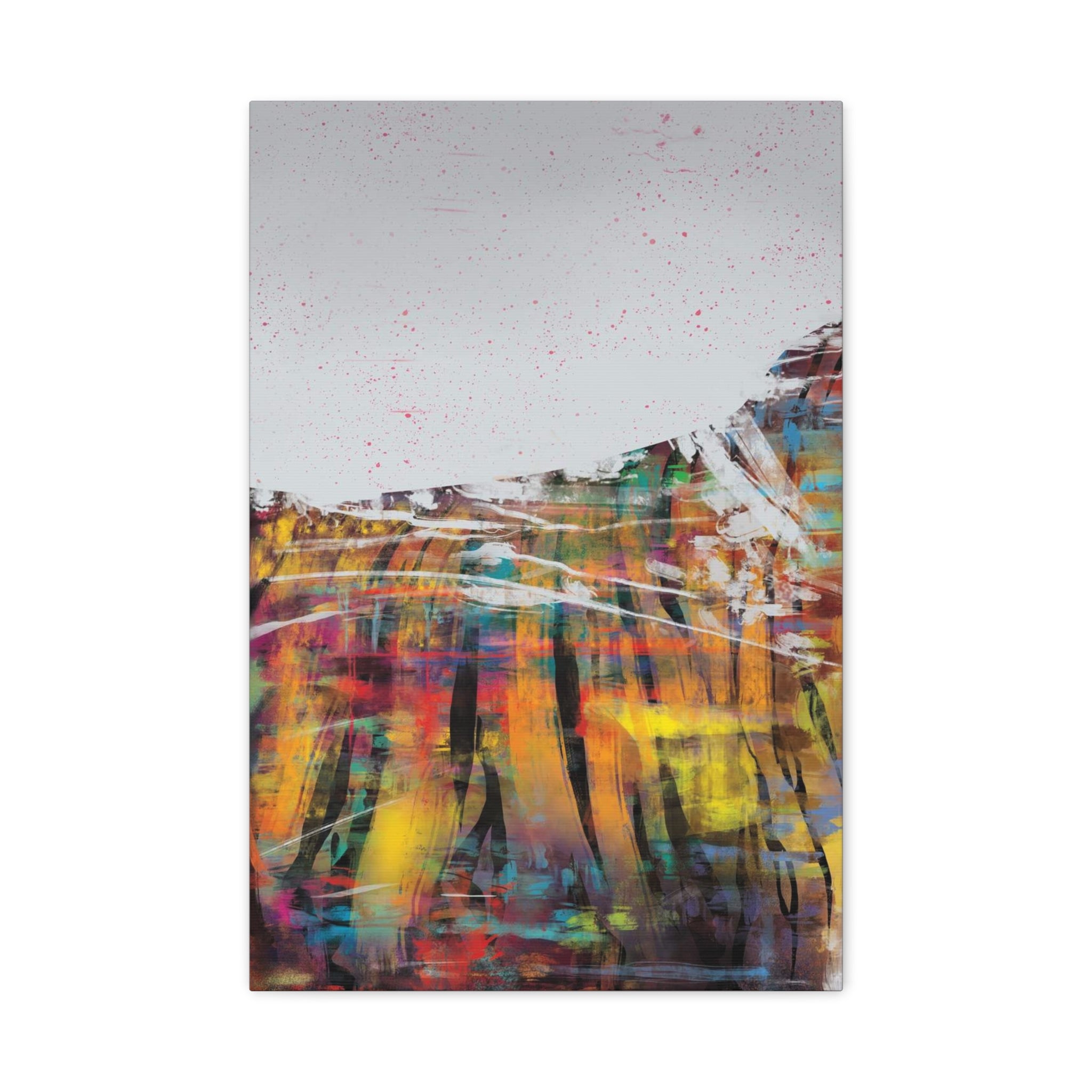 Abstract Color Field Canvas Print — Vibrant Modern Wall Art 