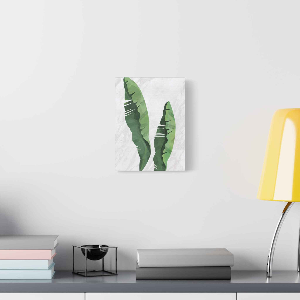 Banana Leaf Canvas Wall Art - Matte Stretched 1.25" - TheKaraHan