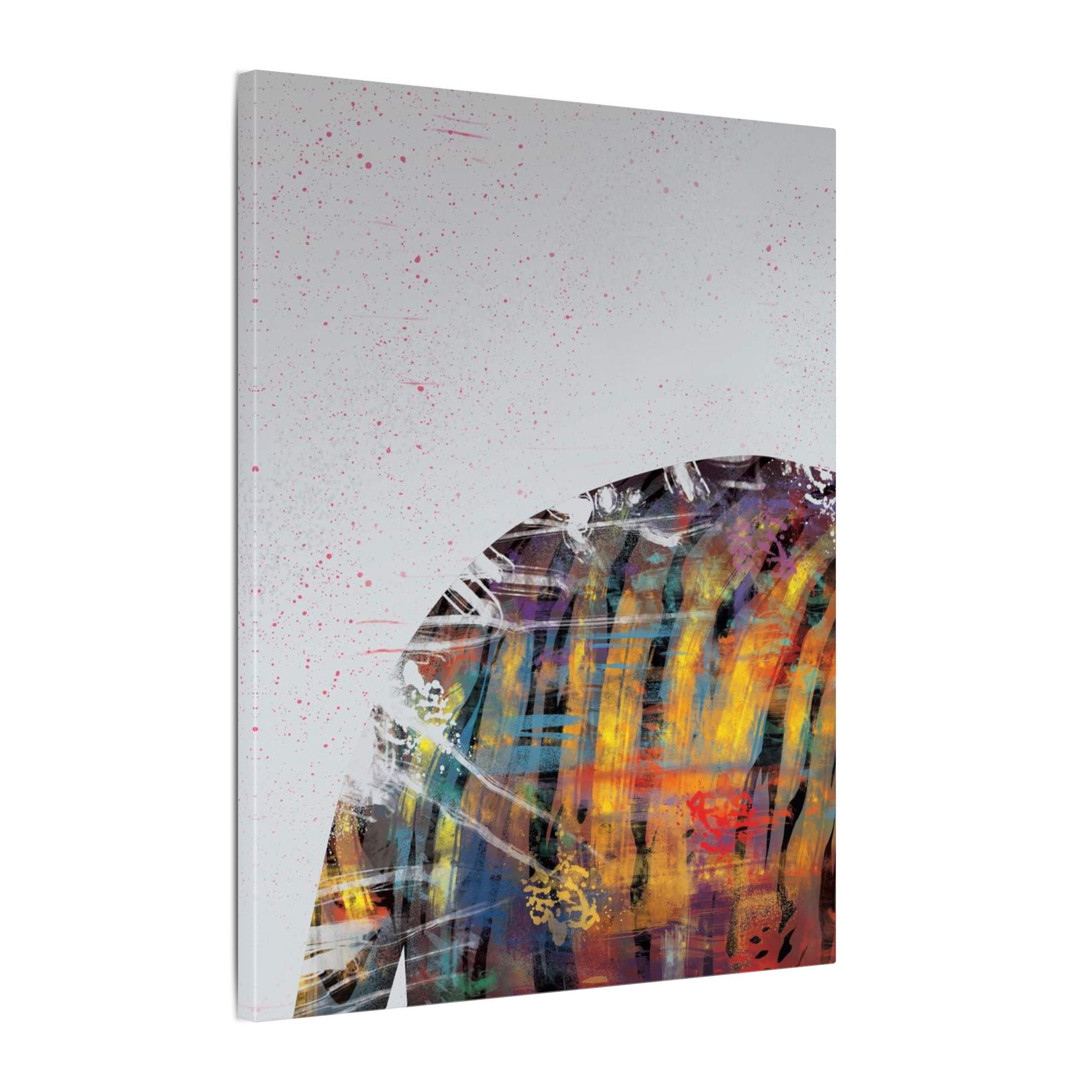 Abstract Colorful Jacket Canvas — Modern Street Art Matte Wall Art 