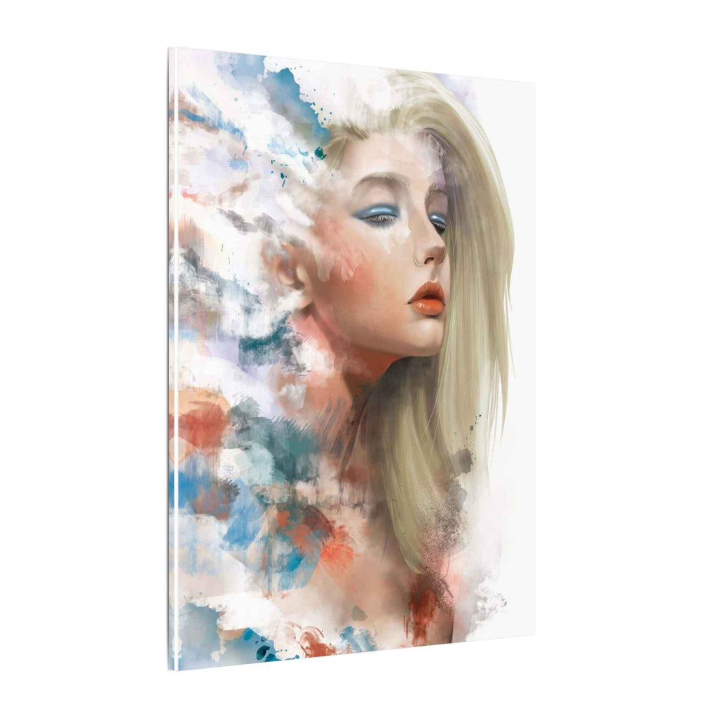 Watercolor Portrait Canvas Art - Dreamy Female Face - TheKaraHan