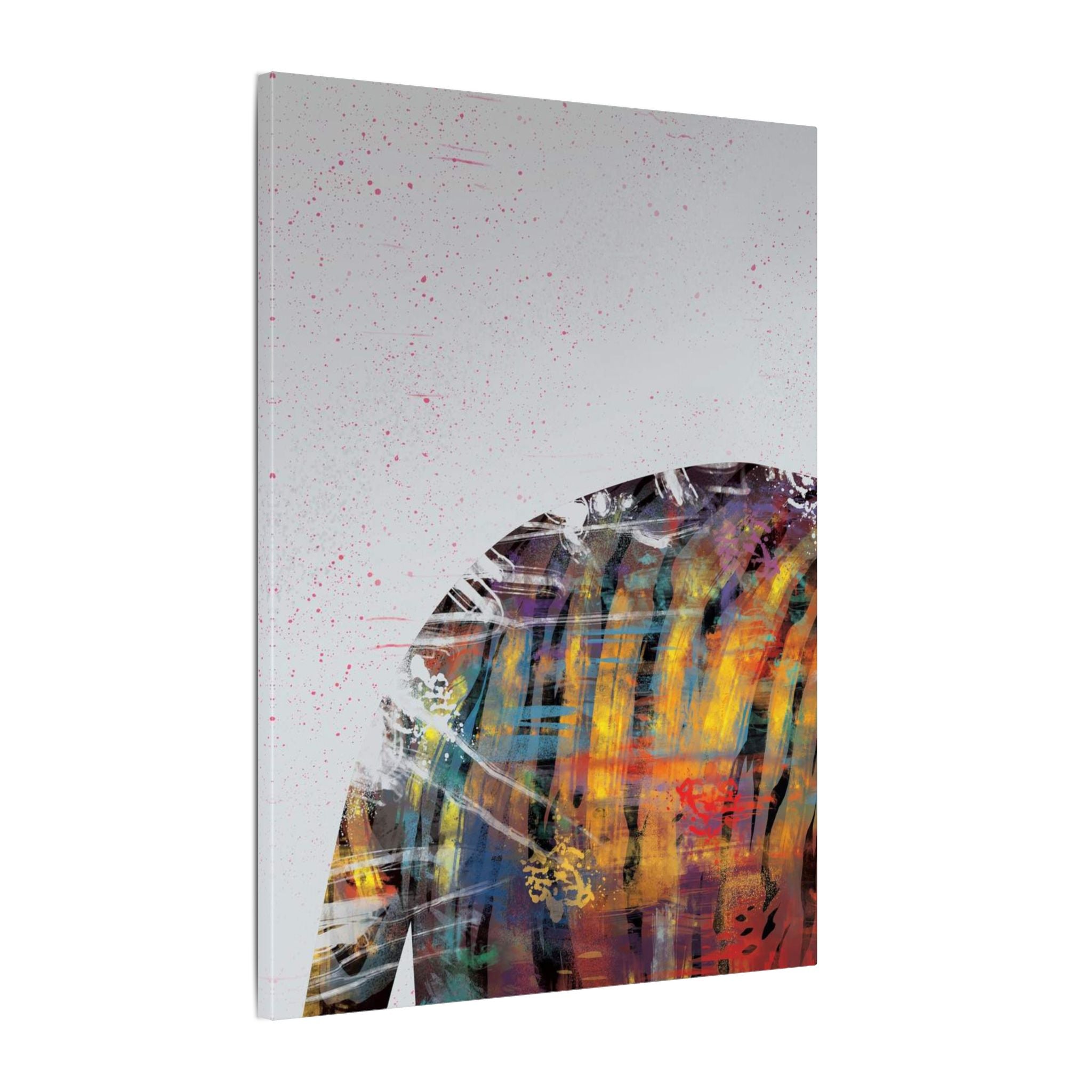 Abstract Colorful Jacket Canvas — Modern Street Art Matte Wall Art 