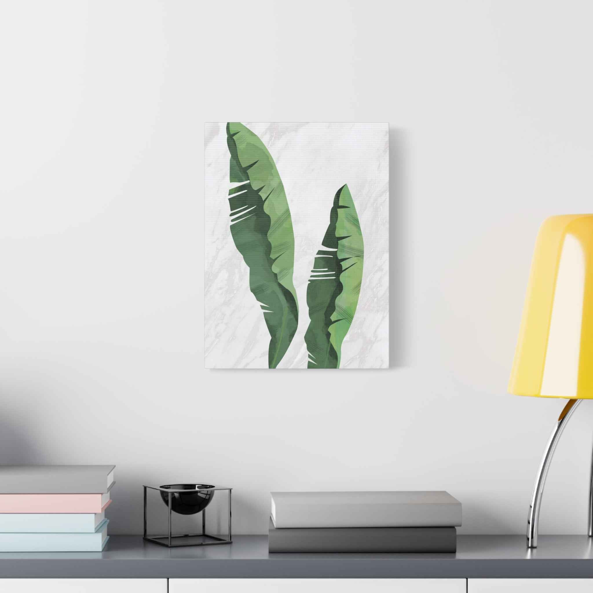 Banana Leaf Canvas Wall Art - Matte Stretched 1.25" - TheKaraHan