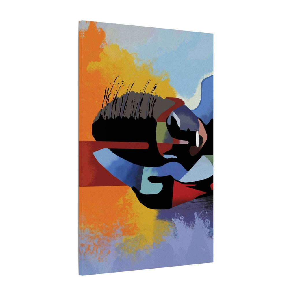 Abstract Guitar Art Canvas - Colorful Modern Music Wall Decor for Your Space - TheKaraHan