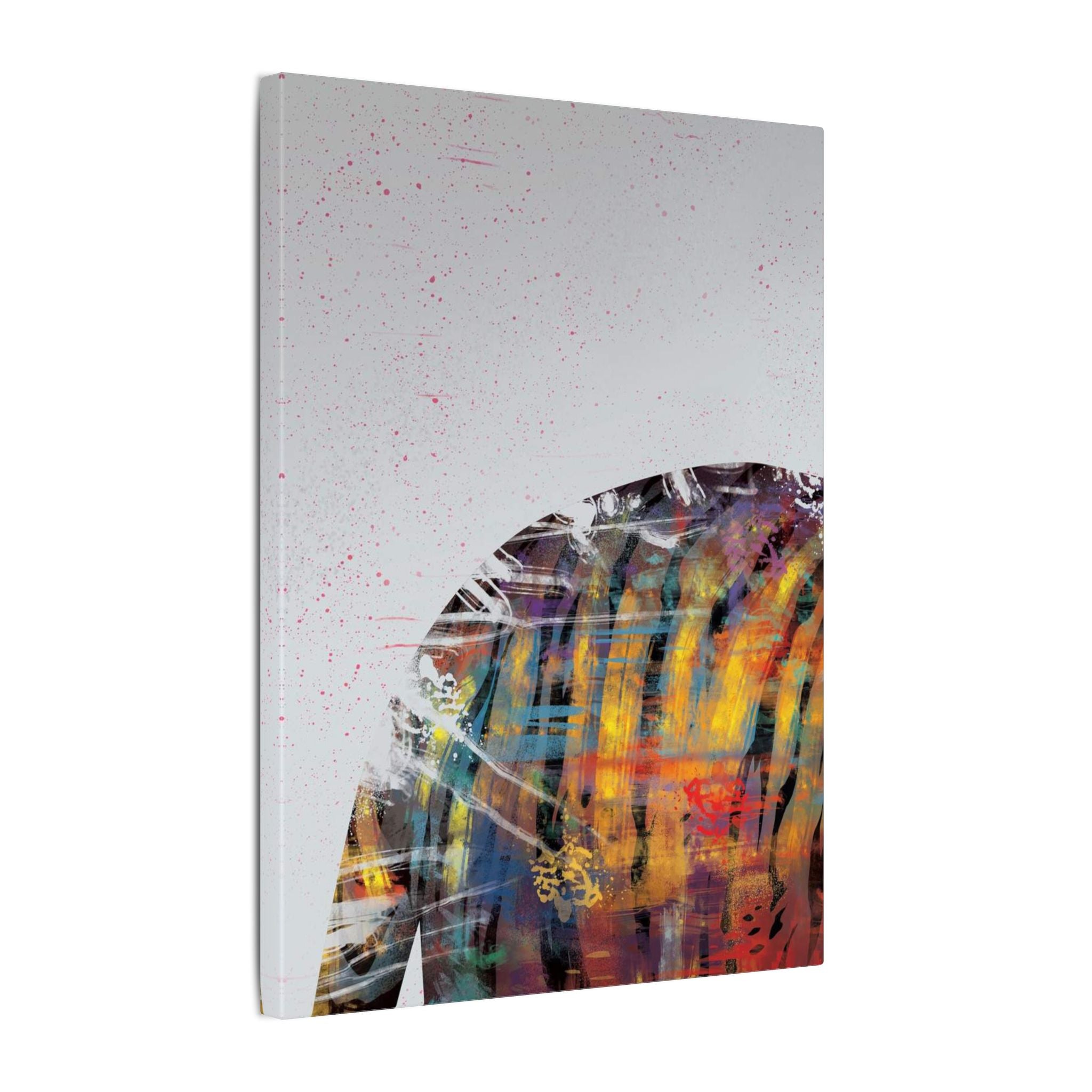 Abstract Colorful Jacket Canvas — Modern Street Art Matte Wall Art 