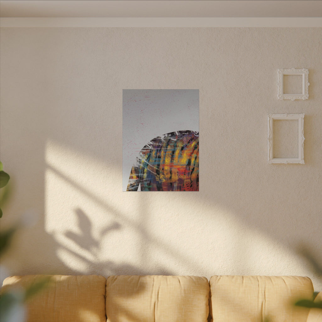 Abstract Colorful Jacket Canvas — Modern Street Art Matte Wall Art 