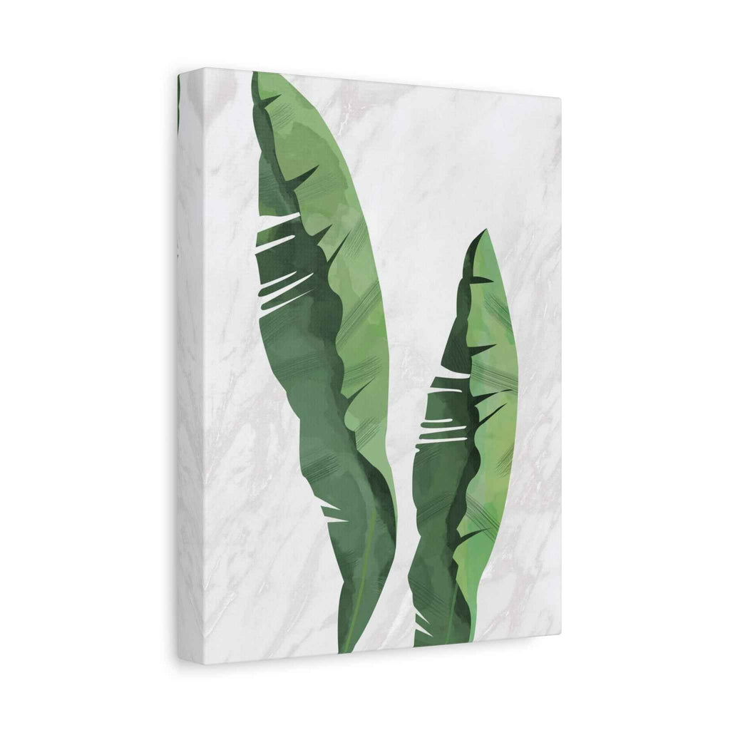 Banana Leaf Canvas Wall Art - Matte Stretched 1.25" - TheKaraHan