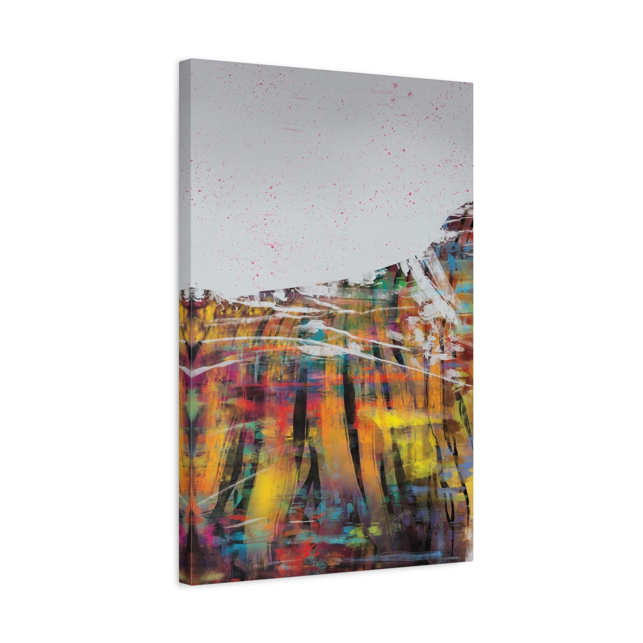 Abstract Color Field Canvas Print — Vibrant Modern Wall Art 