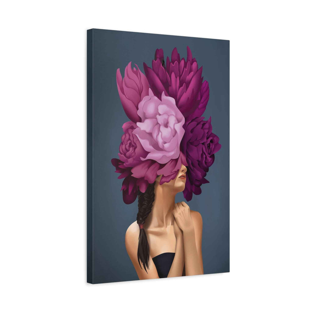 Floral Masked Woman Wall Art - TheKaraHan